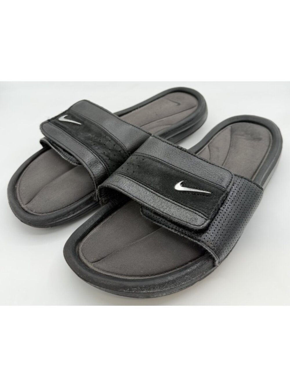 B6 Nike Comfort Slide Men's Size 10 Sports Sandals Black Anthracite 360884-001